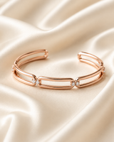 Rosé Celestine Crystal Collar Necklace