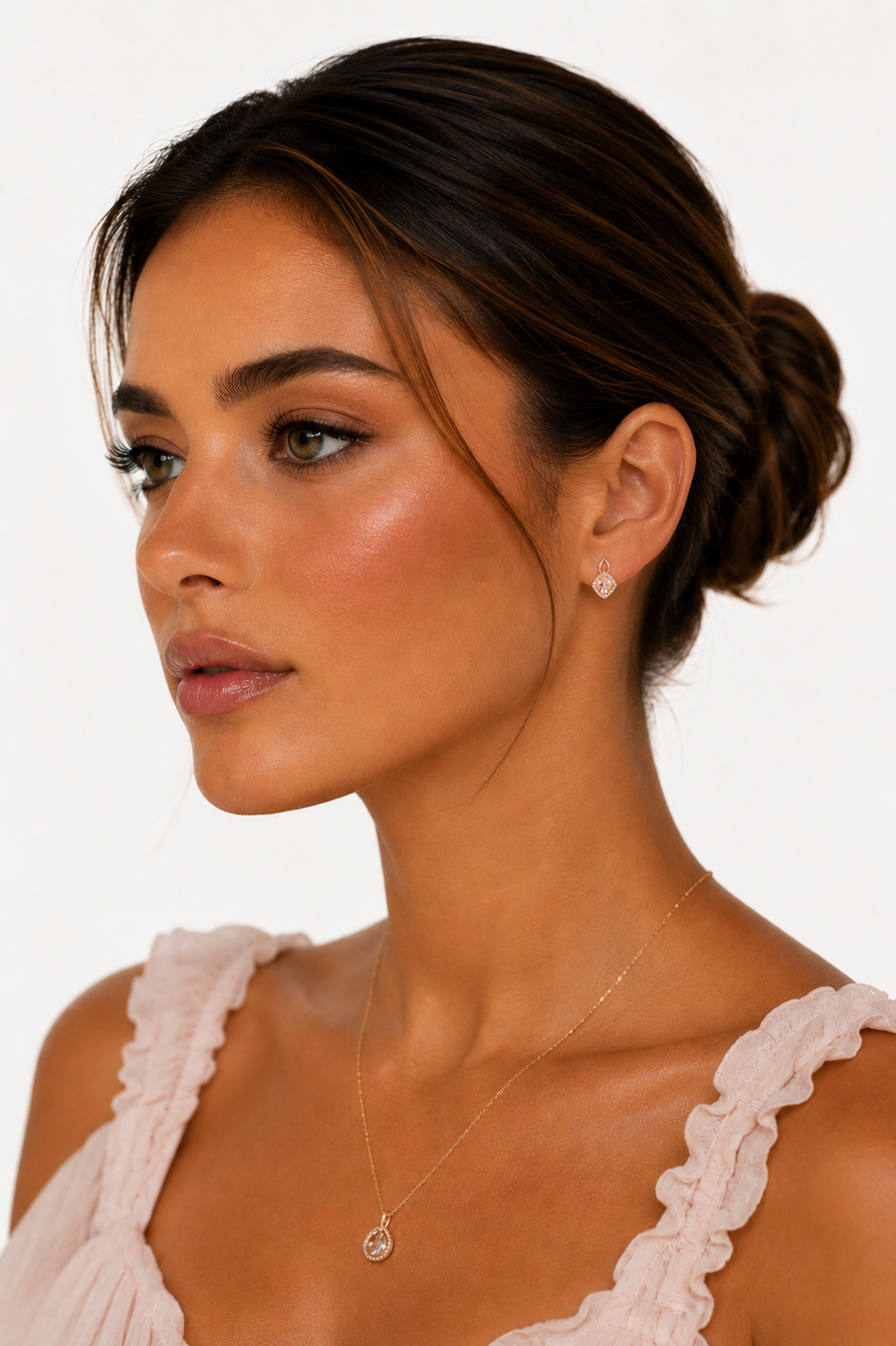 Élodie Lumière Diamond-Cut Stud Earrings