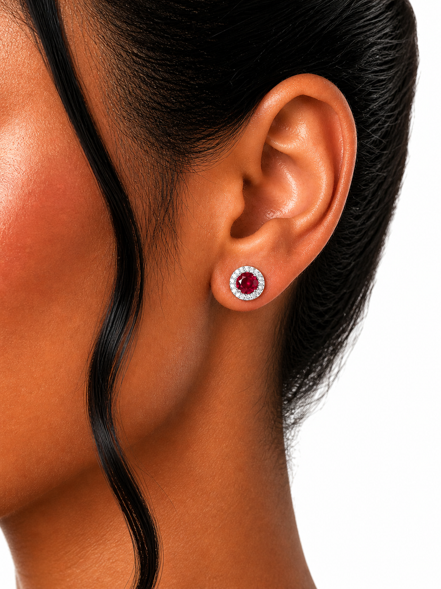Rouge Élise Halo Stud Earrings