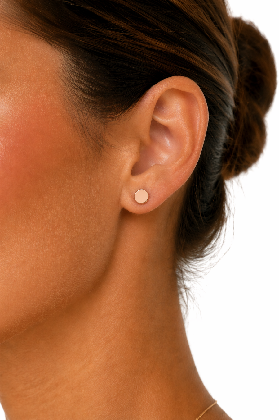 Solstice Disc Stud Earring