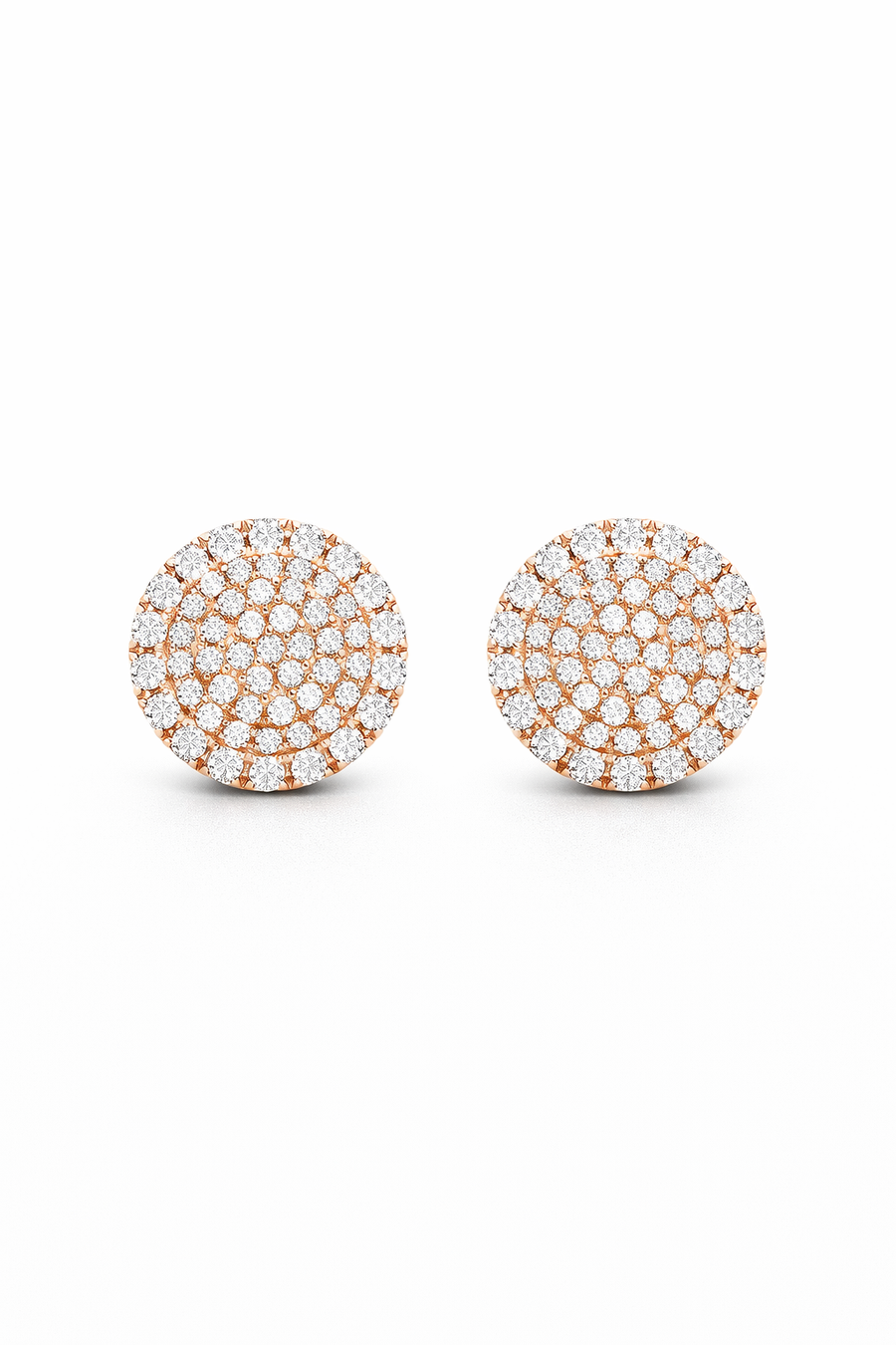 Vivienne Pavé Disc Stud Earrings